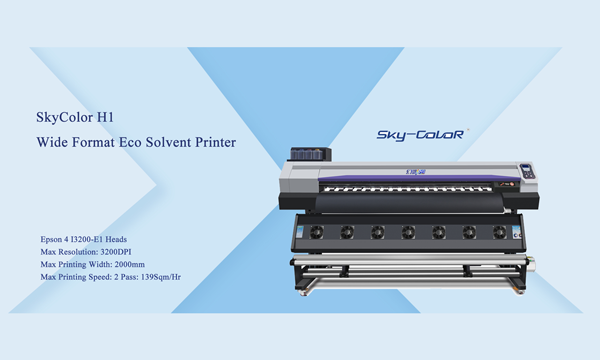 The Eco Solvent Printer Used By 90% Of Advertisers——Skeycolor H1 Four Printheads Eco Solvent Printer